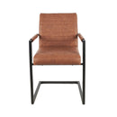 Jídelní židle Caen Koňaková s černou podnoží Mahom