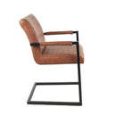 Jídelní židle Caen Koňaková s černou podnoží Mahom