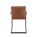 Jídelní židle Caen Koňaková s černou podnoží Mahom