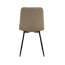 Jídelní židle Turin šedohnedá s černou nohou, mahagon