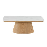 Konferenční stolek Santiago  s dřevěnou dýhou 120 cm