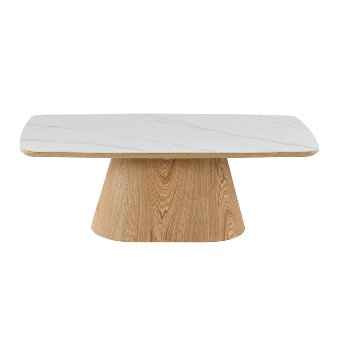 Konferenční stolek Santiago  s dřevěnou dýhou 120 cm