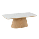 Konferenční stolek Santiago  s dřevěnou dýhou 120 cm