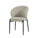 Jídelní židle Avignon Béžová s černou podnoží Mahom