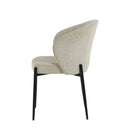 Jídelní židle Avignon Béžová s černou podnoží Mahom