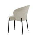 Jídelní židle Avignon Béžová s černou podnoží Mahom