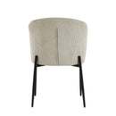 Jídelní židle Avignon Béžová s černou podnoží Mahom