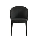 Jídelní židle Avignon Tmavě šedá s černou podnoží Mahom