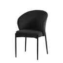 Jídelní židle Avignon Tmavě šedá s černou podnoží Mahom