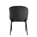 Jídelní židle Avignon Tmavě šedá s černou podnoží Mahom