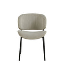 Jídelní židle Narbonne Béžová s černou podnoží Mahom