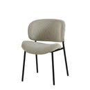 Jídelní židle Narbonne Béžová s černou podnoží Mahom