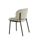 Jídelní židle Narbonne Béžová s černou podnoží Mahom