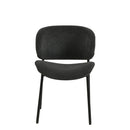 Jídelní židle Narbonne Tmavě šedá s černou podnoží Mahom