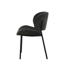 Jídelní židle Narbonne Tmavě šedá s černou podnoží Mahom