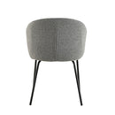 Jídelní židle Tulle Tmavě šedá s černou podnoží Mahom