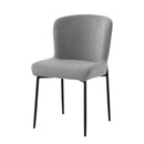 Jídelní židle Menton Tmavě šedá s černou podnoží Mahom