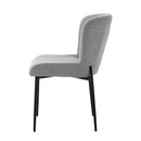 Jídelní židle Menton Tmavě šedá s černou podnoží Mahom