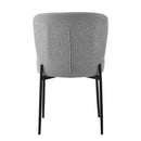 Jídelní židle Menton Tmavě šedá s černou podnoží Mahom