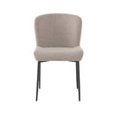 Jídelní židle Menton Písková s černou podnoží Mahom