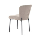 Jídelní židle Menton Písková s černou podnoží Mahom