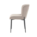 Jídelní židle Menton Písková s černou podnoží Mahom