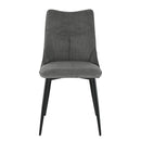 Jídelní židle Annecy Tmavě šedá s černou podnoží Mahom