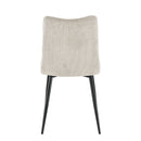 Jídelní židle Annecy Písková s černou podnoží Mahom