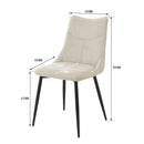 Jídelní židle Annecy Písková s černou podnoží Mahom