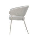 Jídelní židle Brest Světle šedá s béžovou podnoží Mahom