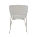 Jídelní židle Brest Světle šedá s béžovou podnoží Mahom