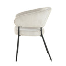 Jídelní židle Brest Světle šedá s černou podnoží Mahom