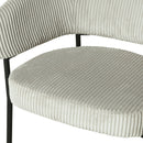 Jídelní židle Brest Světle šedá s černou podnoží Mahom