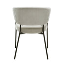 Jídelní židle Brest Světle šedá s černou podnoží Mahom