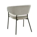 Jídelní židle Brest Světle šedá s černou podnoží Mahom