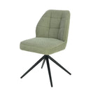 Jídelní židle Bayonne Světle zelená s černou podnoží Mahom