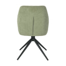 Jídelní židle Bayonne Světle zelená s černou podnoží Mahom