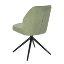 Jídelní židle Bayonne Světle zelená s černou podnoží Mahom