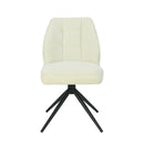 Jídelní židle Bayonne Světle šedá s černou podnoží Mahom