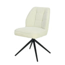 Jídelní židle Bayonne Světle šedá s černou podnoží Mahom