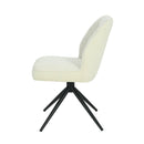 Jídelní židle Bayonne Světle šedá s černou podnoží Mahom