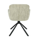 Jídelní židle Albi Světle šedá s černou podnoží Mahom