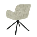 Jídelní židle Albi Světle šedá s černou podnoží Mahom