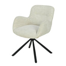 Jídelní židle Albi Bílá s černou podnoží Mahom