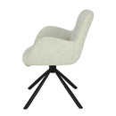 Jídelní židle Albi Bílá s černou podnoží Mahom