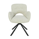 Jídelní židle Blois Bílá s černou podnoží Mahom