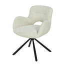 Jídelní židle Blois Bílá s černou podnoží Mahom