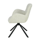 Jídelní židle Blois Bílá s černou podnoží Mahom