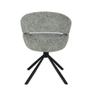 Jídelní židle Chinon Tmavě šedá s černou podnoží Mahom