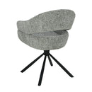 Jídelní židle Chinon Tmavě šedá s černou podnoží Mahom